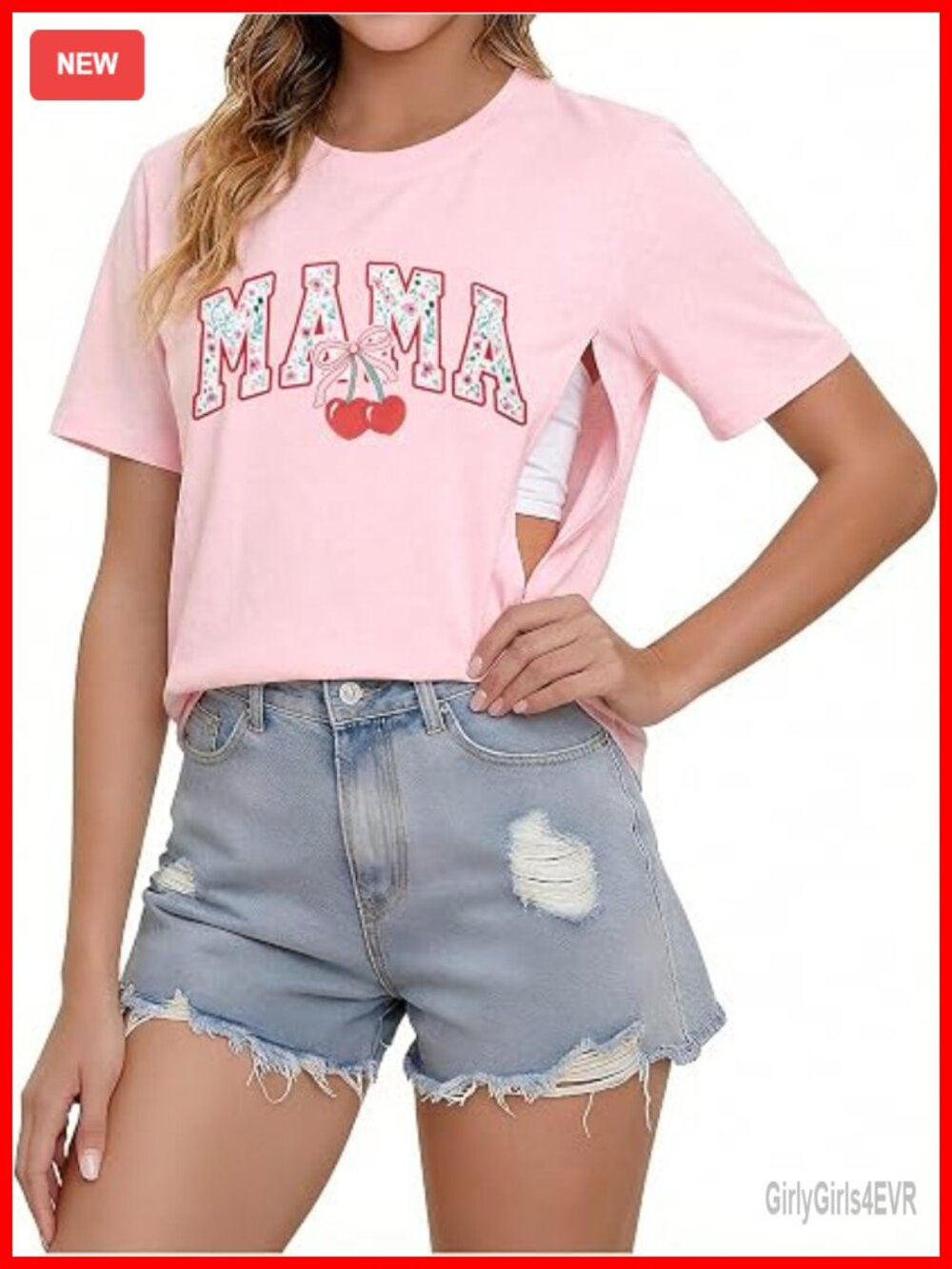 Breastfeeding Shirts for Women Nursing Tops Hidden Zipper Maternity Shirt Long